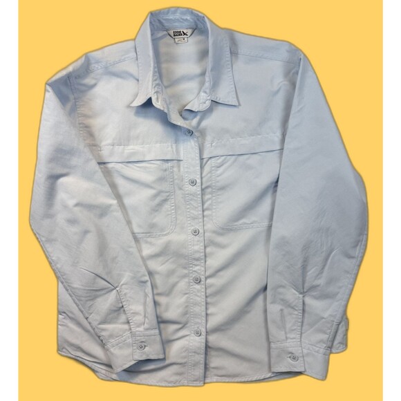 Eddie Bauer Tops - Eddie Bauer SS25 Long Sleeve Performance Shirt M Light Blue UPF Sun Protection